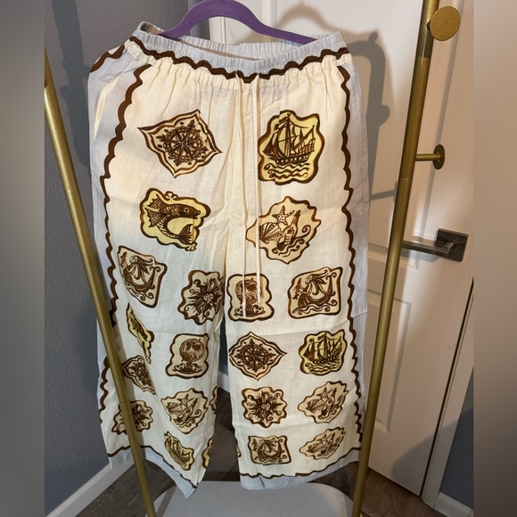 NWOT Alemais Relic pants in Cream US Size 4 - Picture 3 of 5